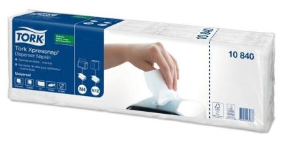 Tork Xpress 1-Ply Napkins White - 1125x Per Pack