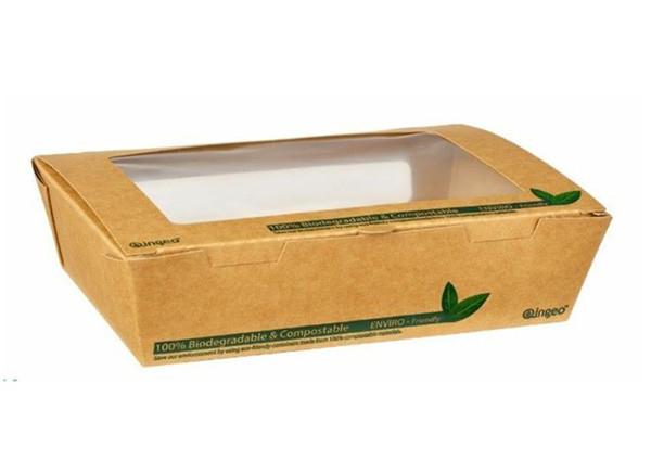 Tuck Top Kraft Window Salad Boxes - 1200ml - 50x Per Pack