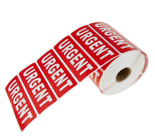 Urgent Parcel Labels - 89mm x 36mm - 1000x Labels Per Roll