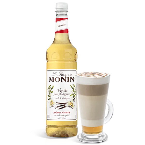 Monin Vanilla Syrup 1 Litre Bottle - 1x Per Pack