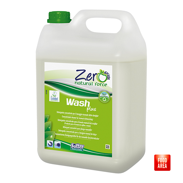 Zero Wash Plus Highly Concentrated Manual Dishwashing Detergent 5 Litre