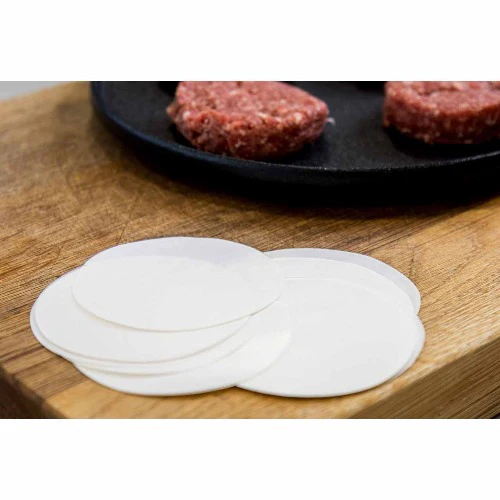 Waxed Paper Burger Discs 4