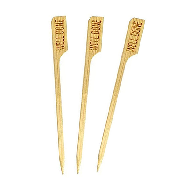 Bamboo Steak Markers - Well Done - 90mm - 100x Per Pack
