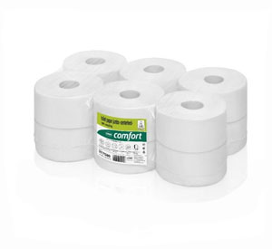 WEPA 2Ply Mini Jumbo Toilet Tissue Roll - 108mm x 180m - 12x Per Pack