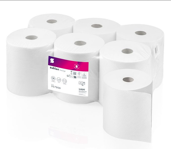 WEPA 2Ply Auto-Cut Hand Towel Rolls 205mm x 150m - 6x Per Pack