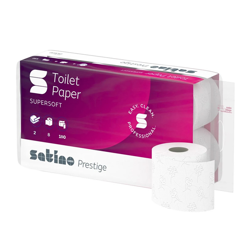 WEPA Prestige 2Ply Toilet Rolls 180 Sheets - 64x Rolls Per Case