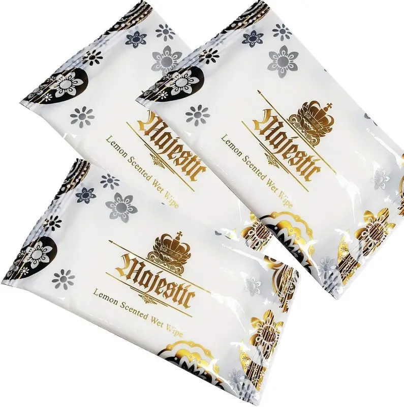 Luxury Lemon Scented Hand Wipes Large 8" x 10" - 500x Per Case