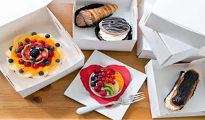 Medium White Folding Cake Box - 8