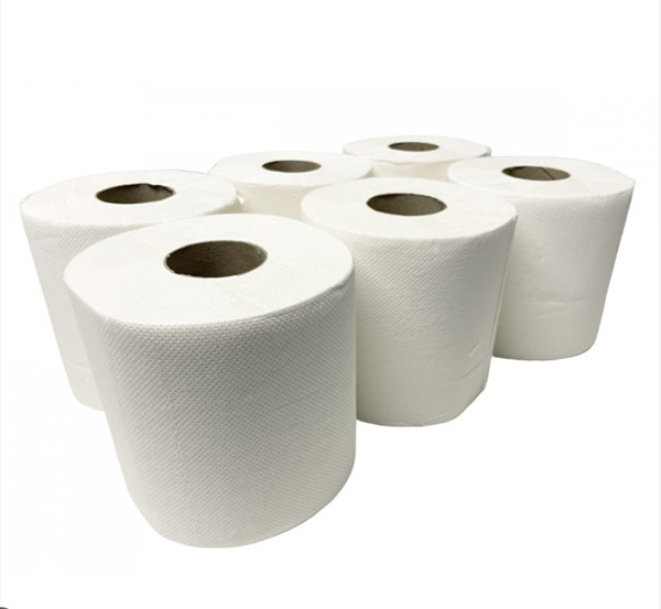White Centrefeed Rolls 2Ply 165mm x 120 metres - 6x Per Pack