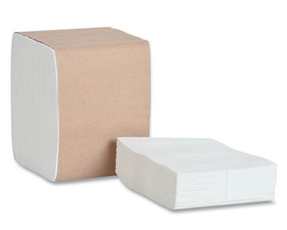 Interfold Dispenser Napkins 2ply 165mm x 210mm White - 8,000x  Per Case 