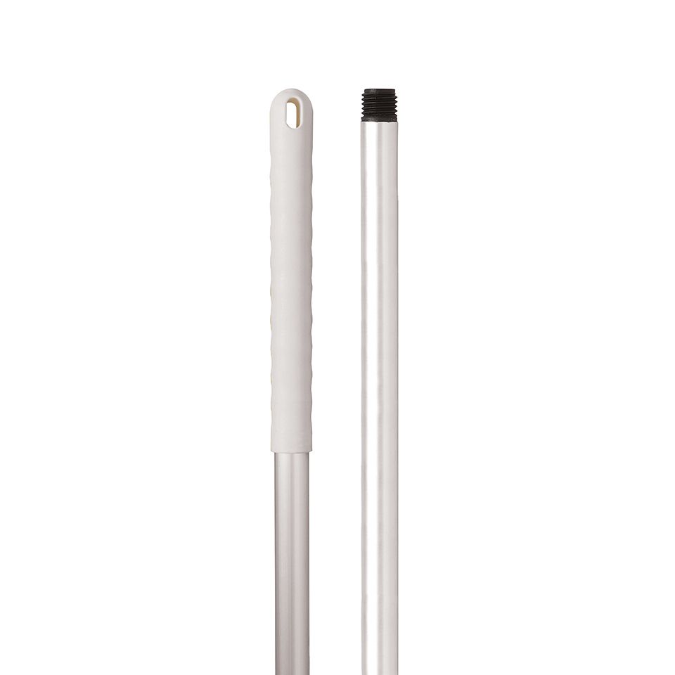 Squeegee Mop Handle Aluminium White - 1.2 Metre - White Grip