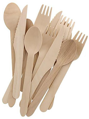 Wooden Forks Biodegradable - 100 Per Pack