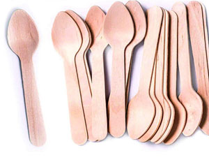 Wooden Desert Spoon Biodegradable Cutlery - 100x Per Pack