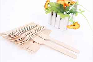 Wooden Forks Biodegradable Cutlery - 100x Per Pack