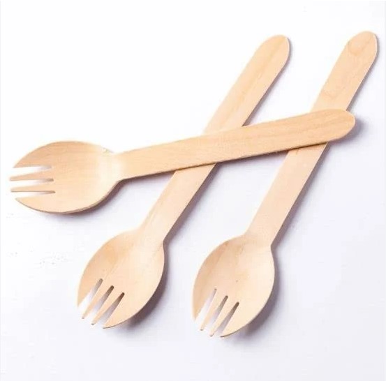 Wooden Sporks - 100x Per Pack