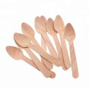 Wooden Teaspoon Biodegradable Cutlery - 100x Per Pack