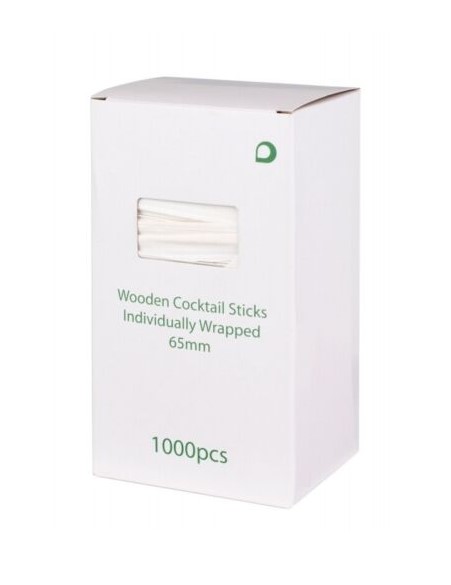 Wooden Paper Wrapped Toothpicks - 1,000 Per Pack