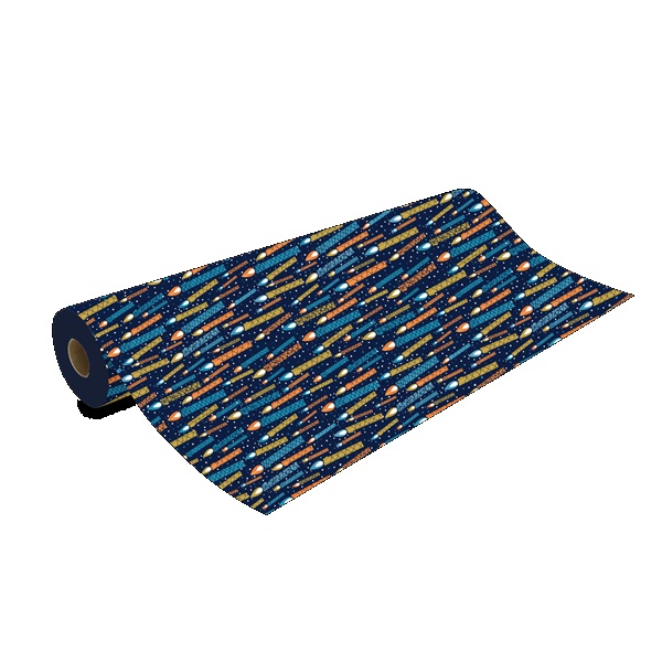 Gift Wrapping Coated Rolls - Design Candles - 500mm x 100m 60gsm - 1x Roll Per Pack