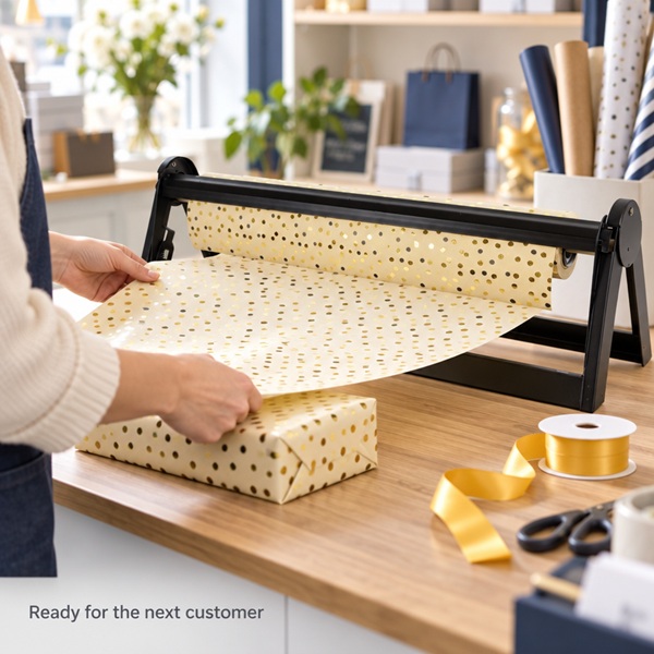 Wrapping Paper Dispenser & Cutter 70cm - 1x Per Pack Wrapping Paper Dispenser & Cutter 70cm - 1x Per Pack