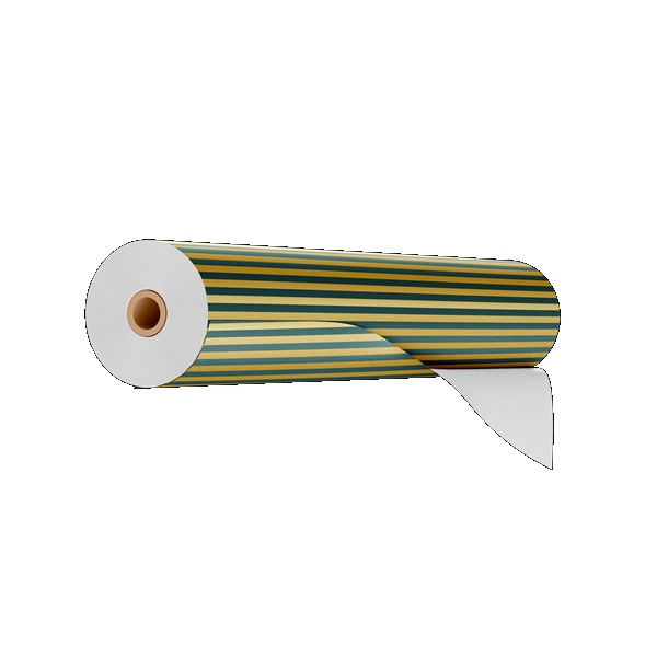 Gift Wrapping Coated Rolls - Design lines - 500mm x 100m 60gsm - 1x Roll Per Pack