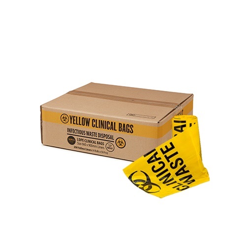 Yellow Clinical Waste Bags - 17