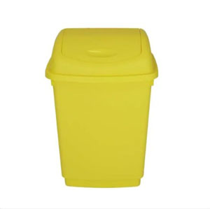 Flip Top Bins - 50 Litre Yellow - 1 Bin