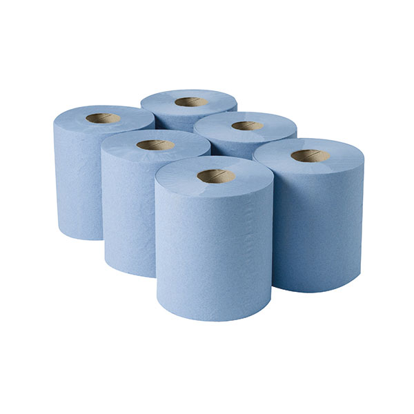 2Work Centrefeed Roll 3 Ply Blu 135M