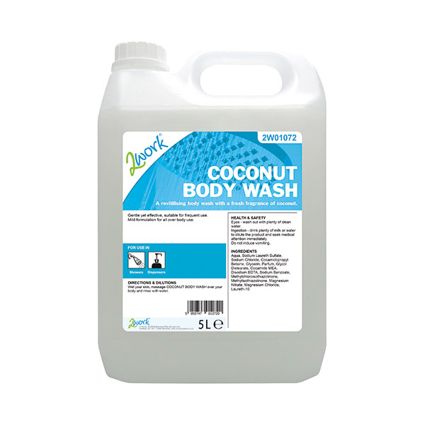 2Work Coconut Body Wash 5L