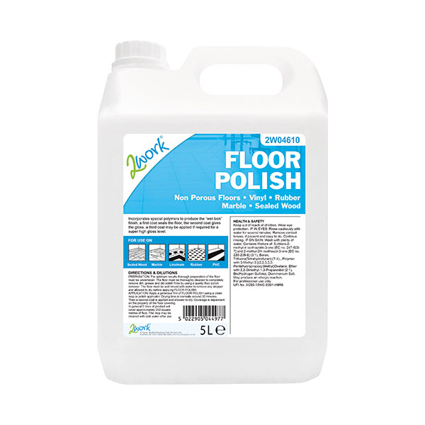 2Work Floor Polish 5 Litre