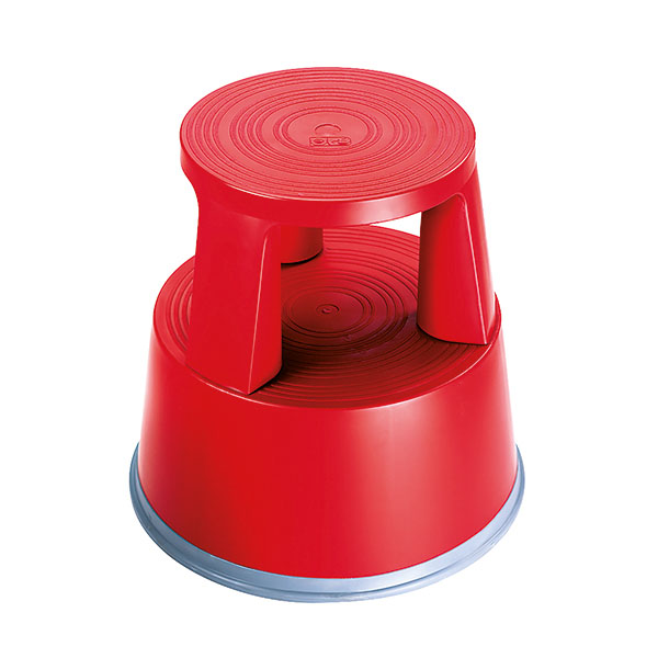 2Work Plastic Step Stool Red