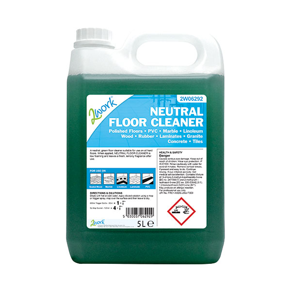 2Work Neutral Floor Cleaner 5Ltr