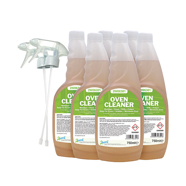 2Work Oven Cleaner 750ml Pk6