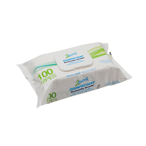 2Work Viricidal Wipes Pk100