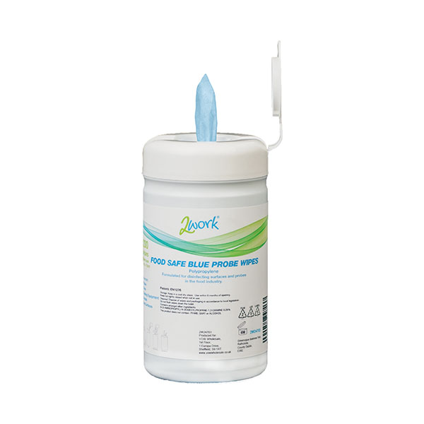 2Work Probe Wipes 120x130mm Tub P200