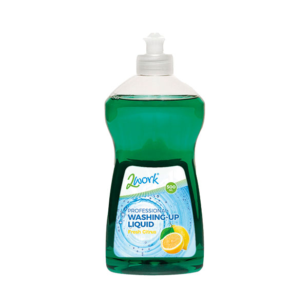 2Work Washing Up Liquid 500ml Pk12