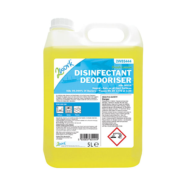 2Work Disinfectant Deodoriser 5L