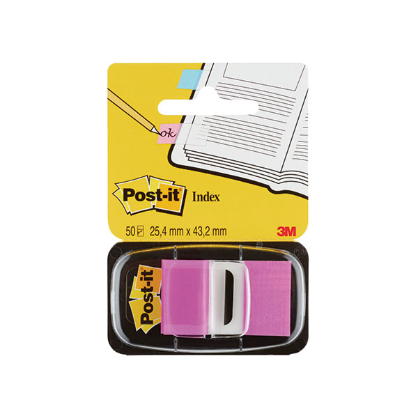 3M Post-It Index Tab 25mm Pple Pk600