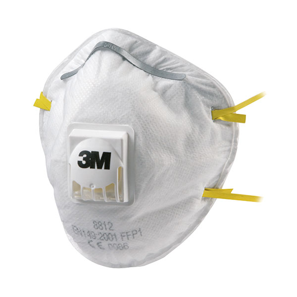 3M 8812 Respirator P1 Valved Pk10