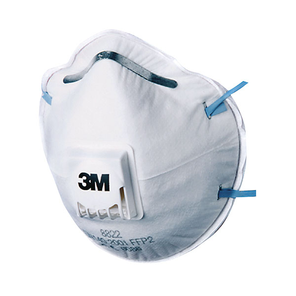 3M 8822 Respirator P2 Valved Pk10