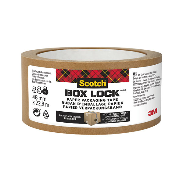 Scotch Boxlock Paper Tape 48mmx22.8m