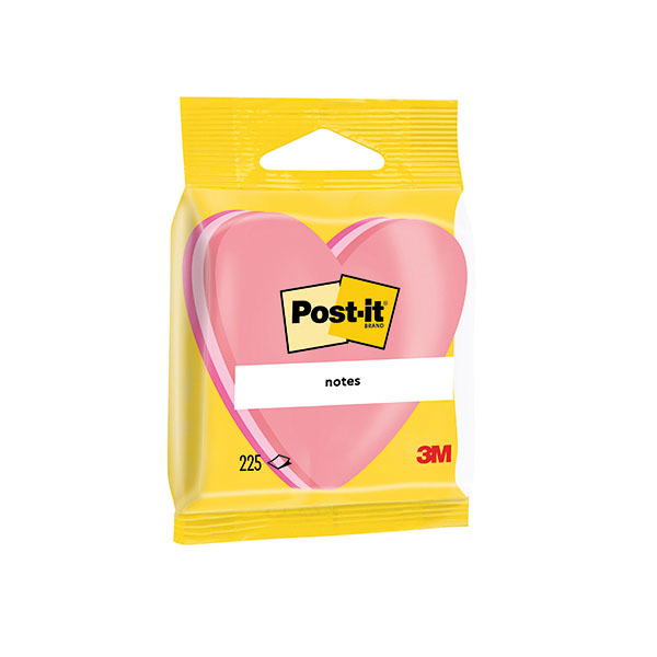 Post-It Heart 70x70mm Pnk Pk12 2007H