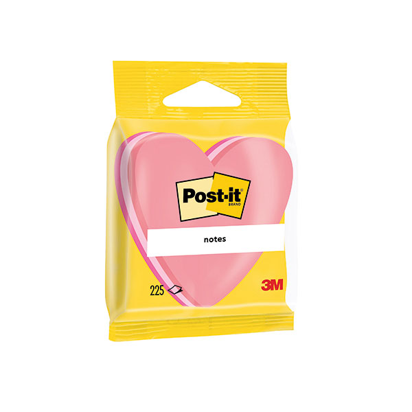 Post-It Heart 70x70mm Pnk Pk12 2007H