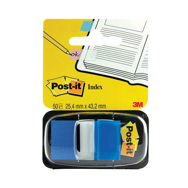 3M Post-It Index Blue x50 + Disp