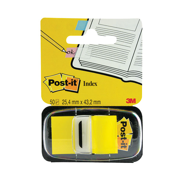 3M Post-It Index Yellow 25mm