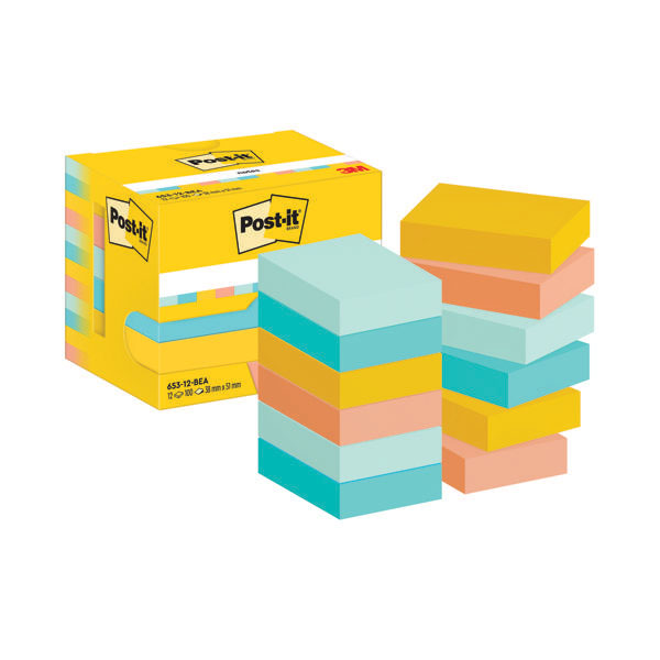 Post-it Beachside 38x51mm x100 Pk12