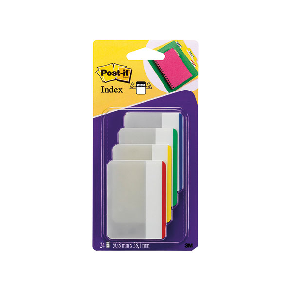 3M Post-It Index Str Filing Tabs P24