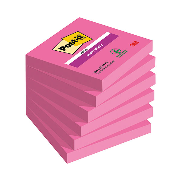 Post-it Super Sticky 76x76 Fuch Pk6