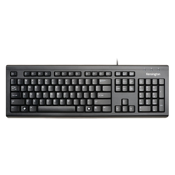 Kensington Black Wired USB Keyboard