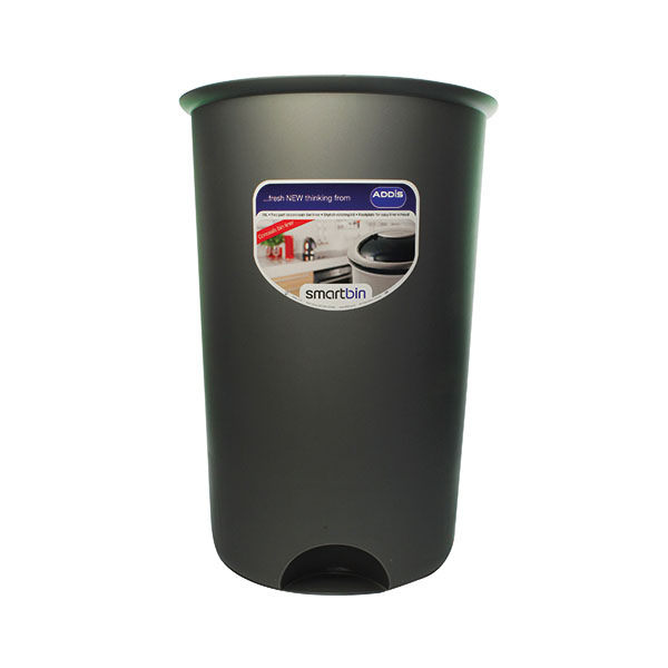 Addis Round Bin Base 50L Metallic