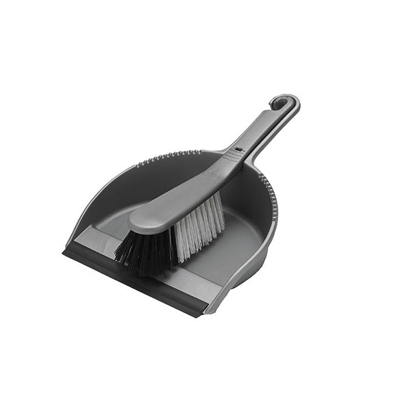 Addis Soft Dustpan/Brush Set Mtllic